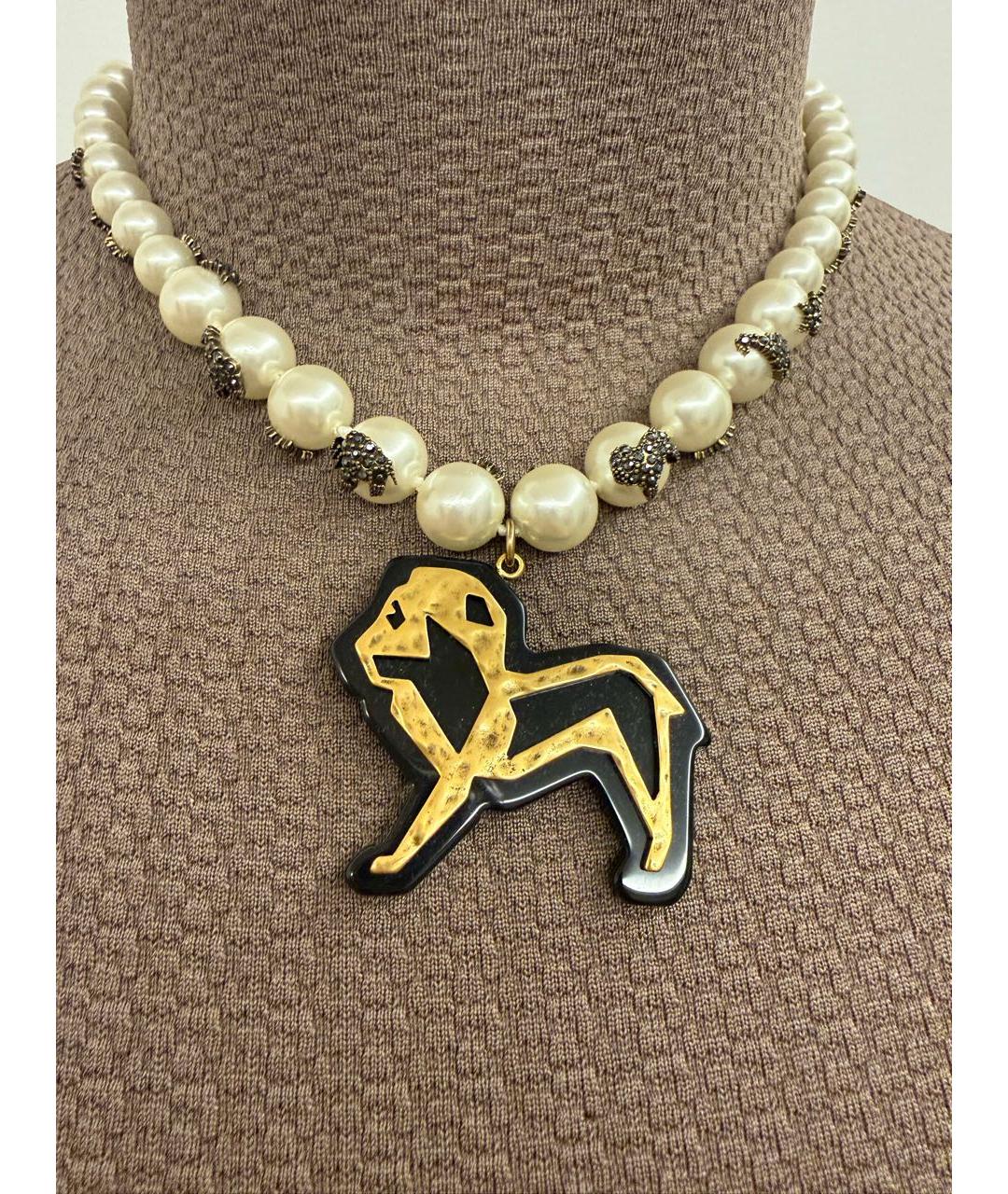 CHRISTIAN DIOR Белое жемчужное колье, фото 2