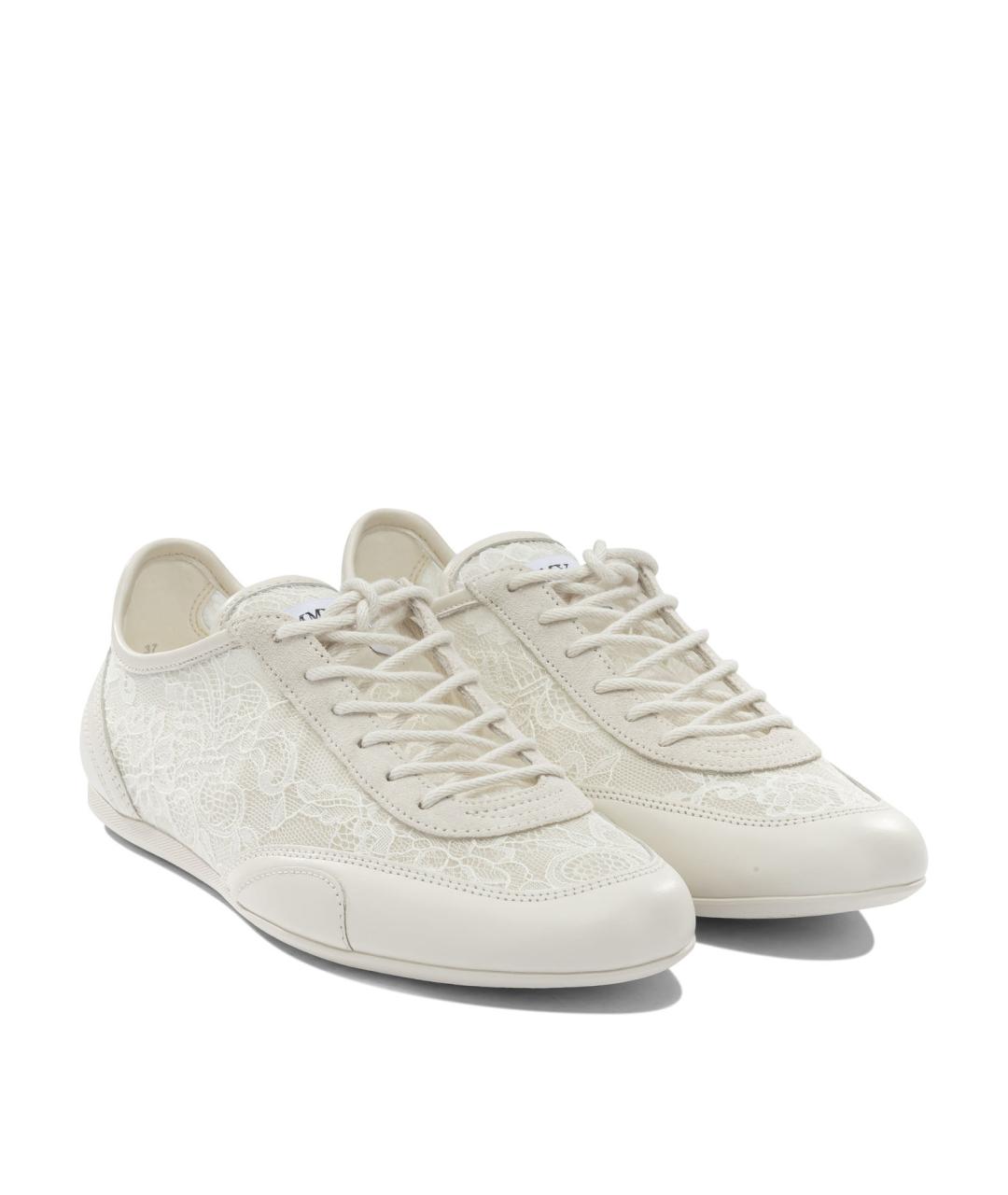 JIMMY CHOO Белые текстильные кроссовки, фото 2