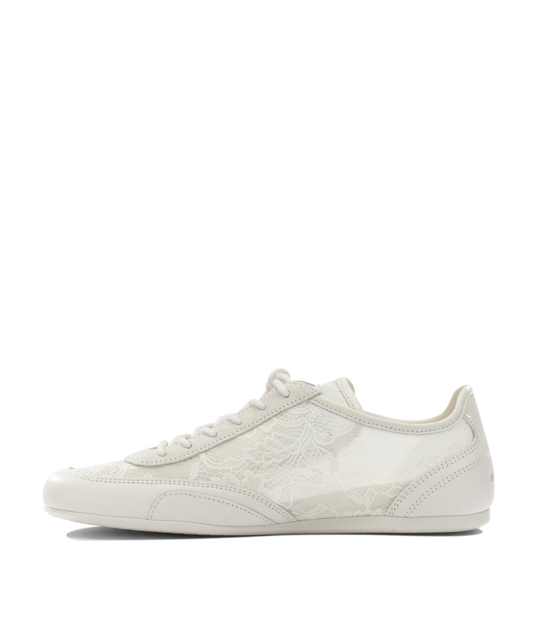 JIMMY CHOO Белые текстильные кроссовки, фото 3