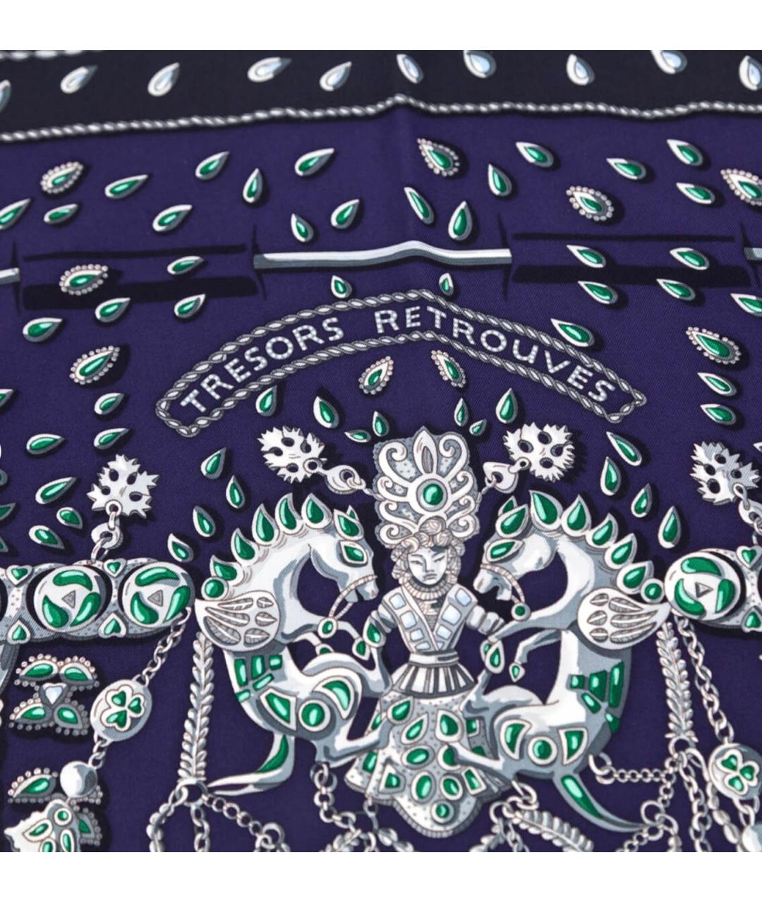 HERMES Мульти шелковый платок, фото 2