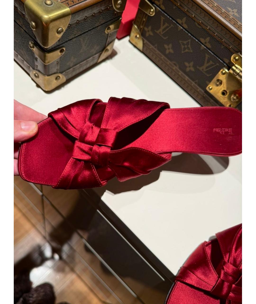 THE ROW Красные текстильные мюли, фото 3