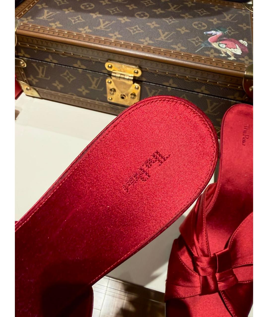 THE ROW Красные текстильные мюли, фото 4