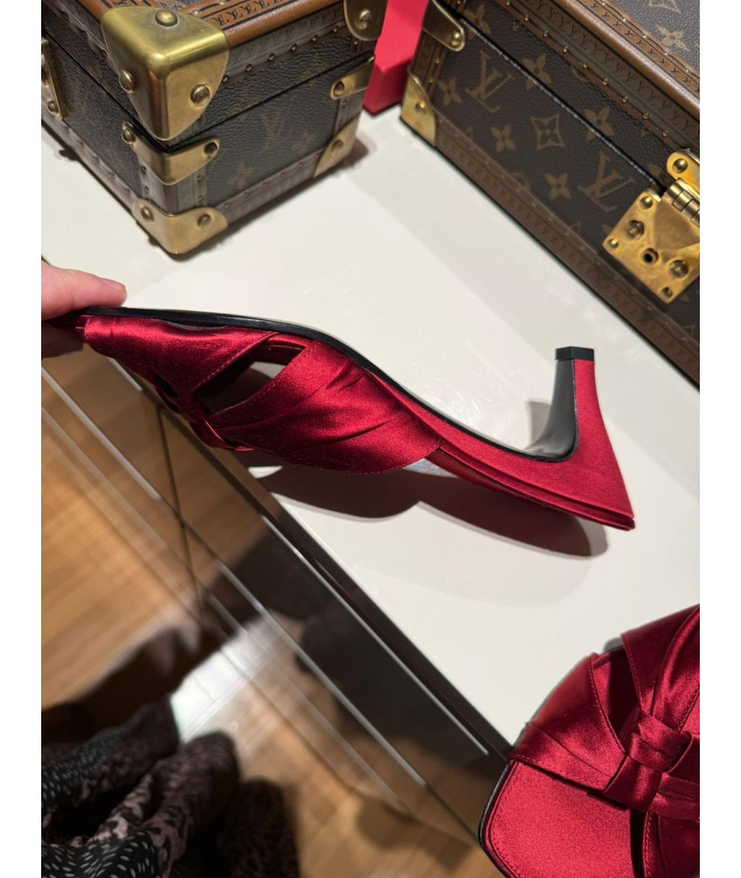 THE ROW Красные текстильные мюли, фото 5