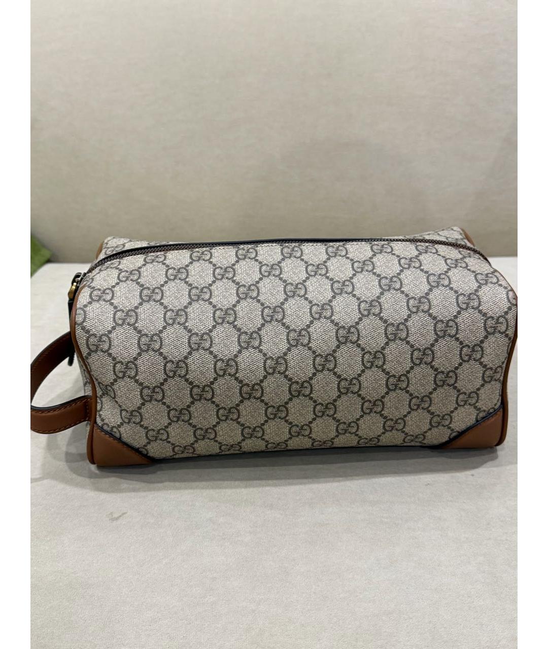 GUCCI Бежевая барсетка, фото 7