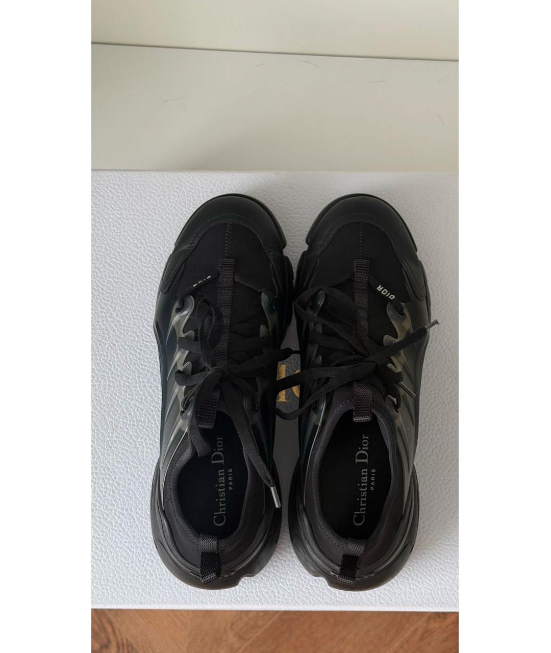 CHRISTIAN DIOR Черные неопреновые кроссовки, фото 7