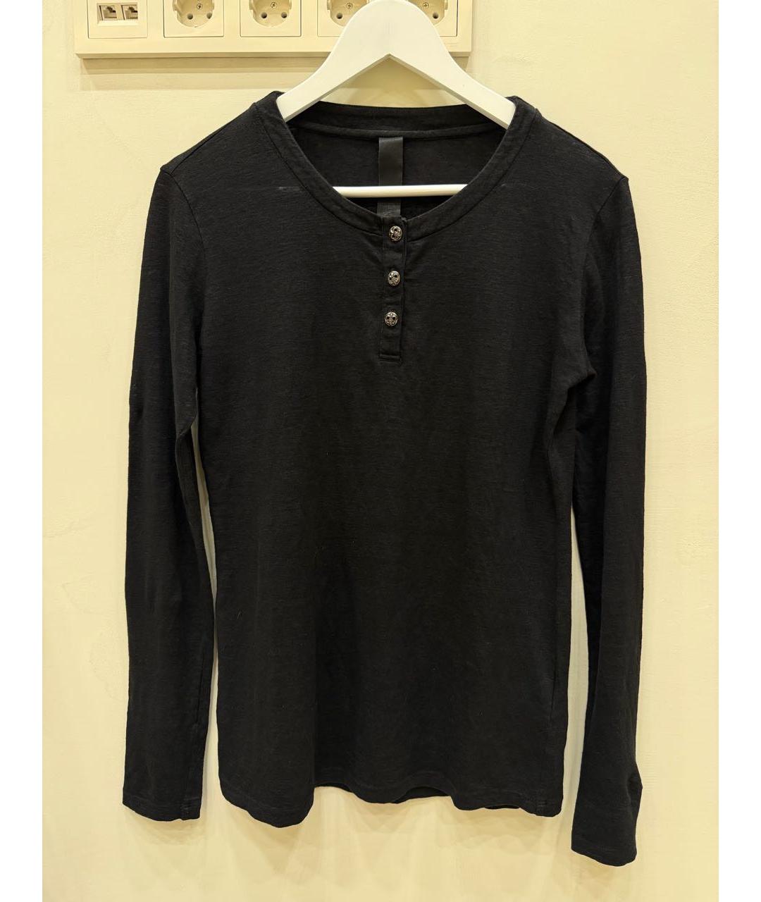 CHROME HEARTS Черный льняной джемпер / свитер, фото 5