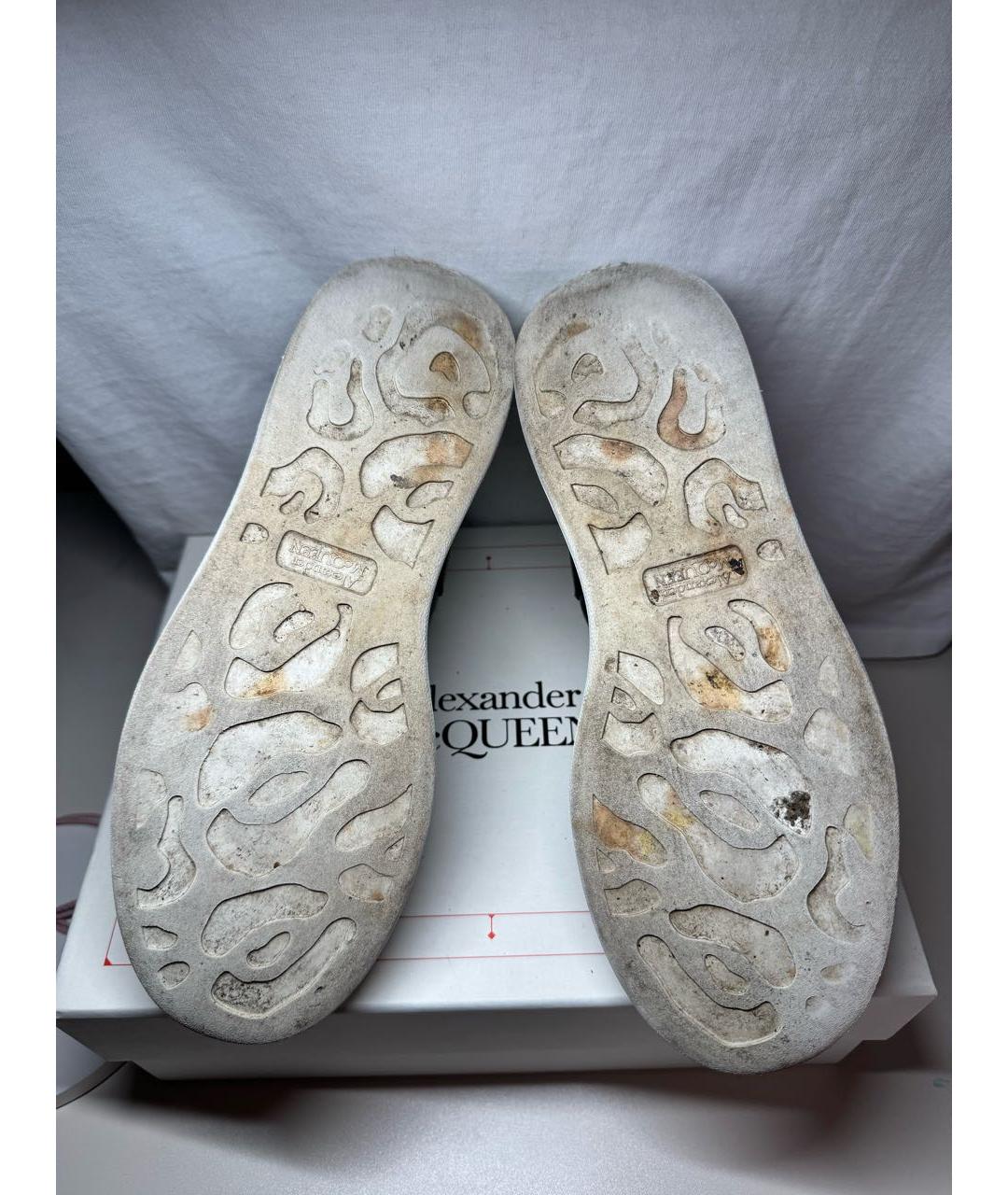 ALEXANDER MCQUEEN Черные кожаные кроссовки, фото 8