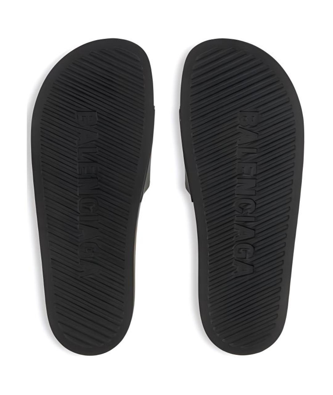 BALENCIAGA Черные шлепанцы, фото 7