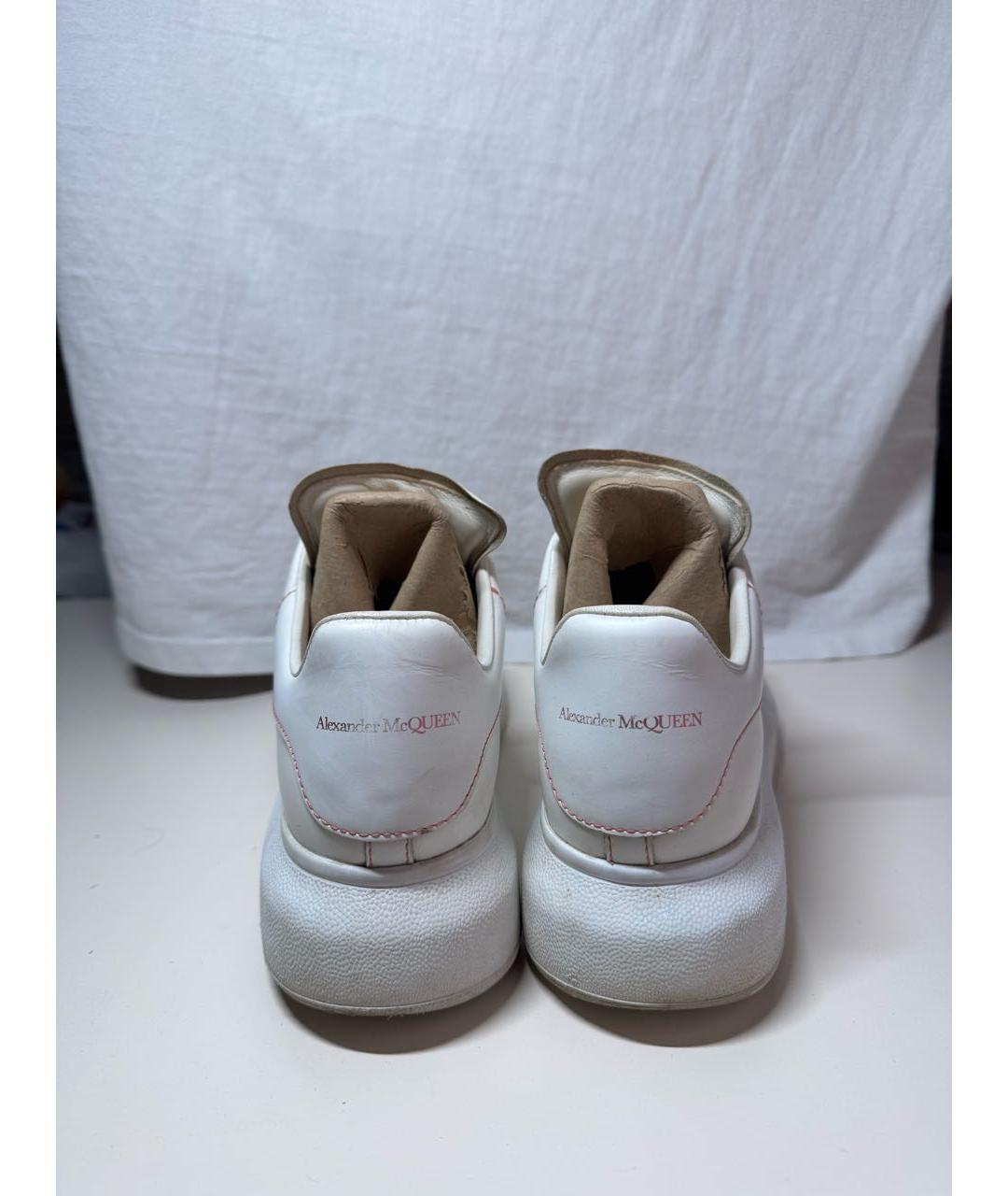 ALEXANDER MCQUEEN Белые кожаные кеды, фото 5
