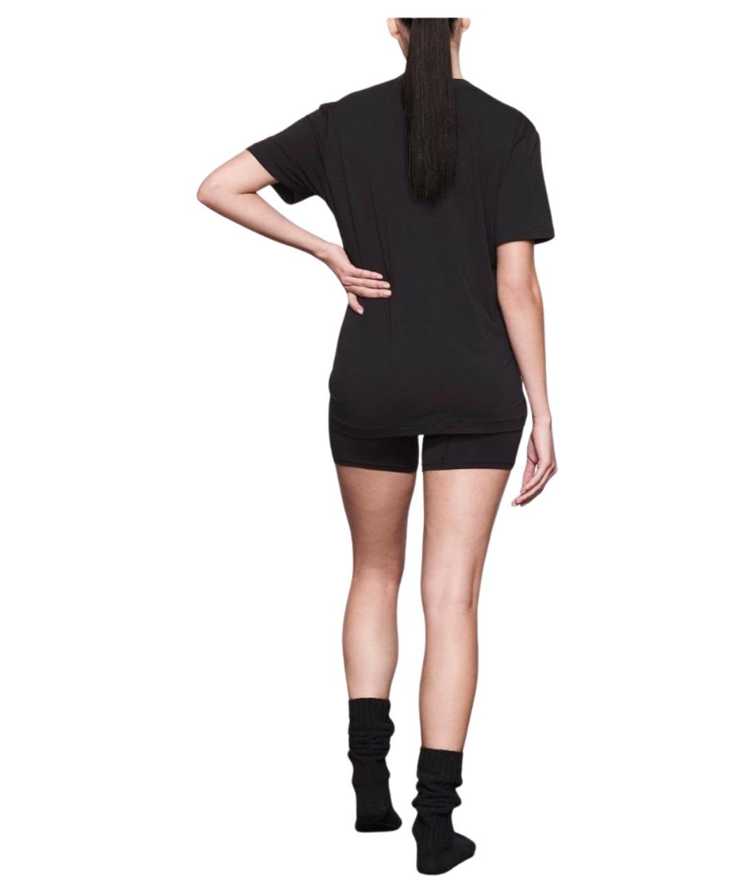 SKIMS Черная футболка, фото 3