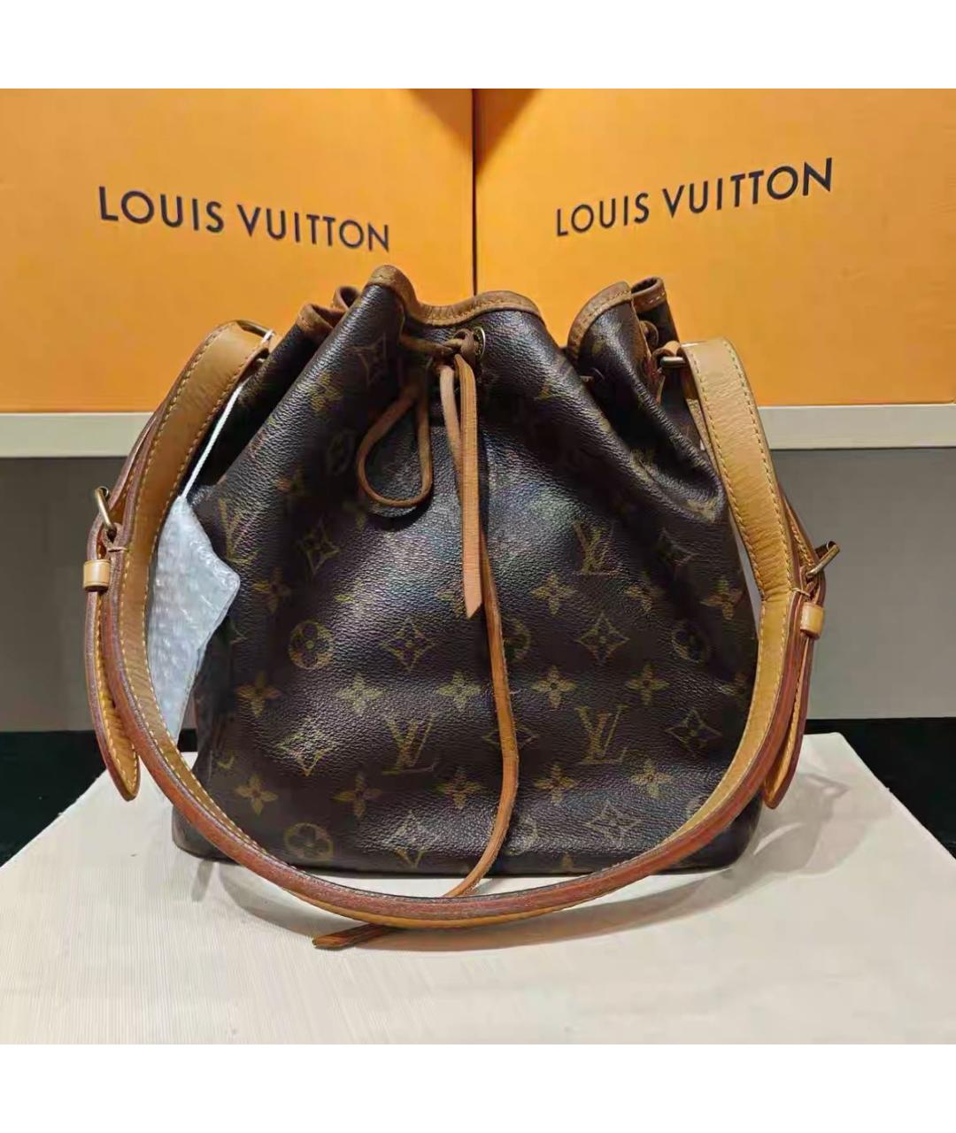 LOUIS VUITTON Коричневая сумка тоут, фото 2