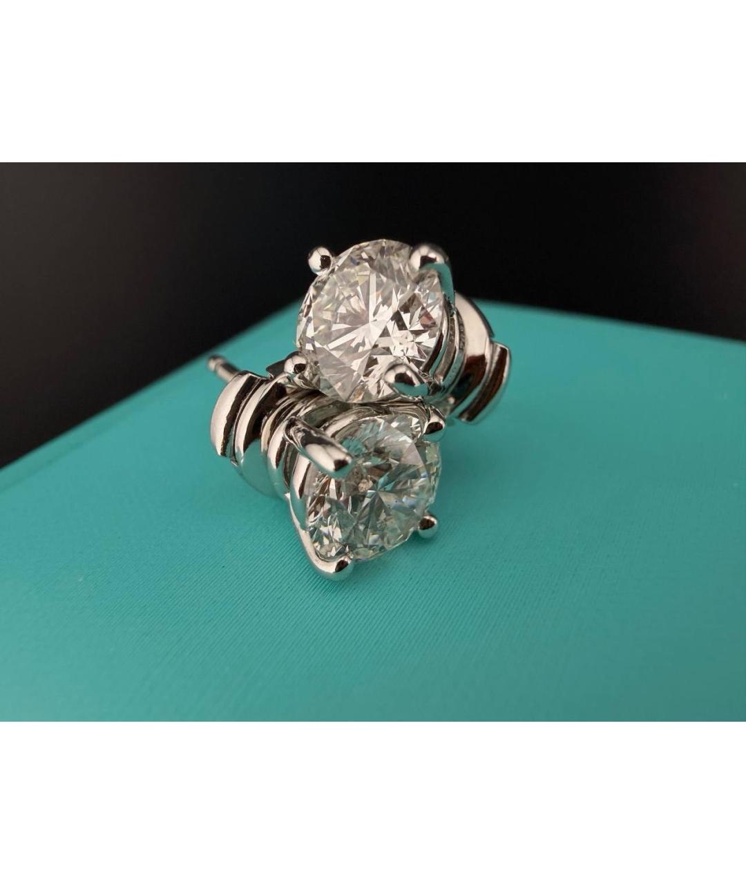 TIFFANY&CO Серебряные платиновые серьги, фото 5