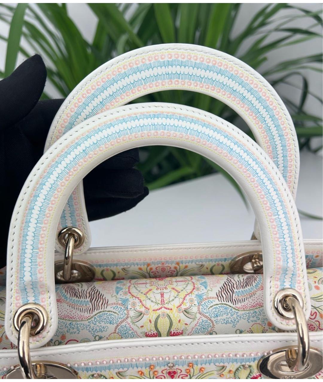 CHRISTIAN DIOR Мульти кожаная сумка с короткими ручками, фото 7