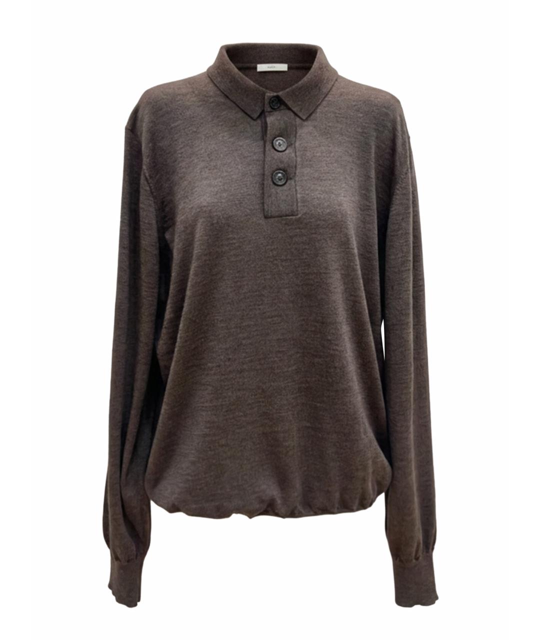 BRUNELLO CUCINELLI Коричневый шерстяной джемпер / свитер, фото 1