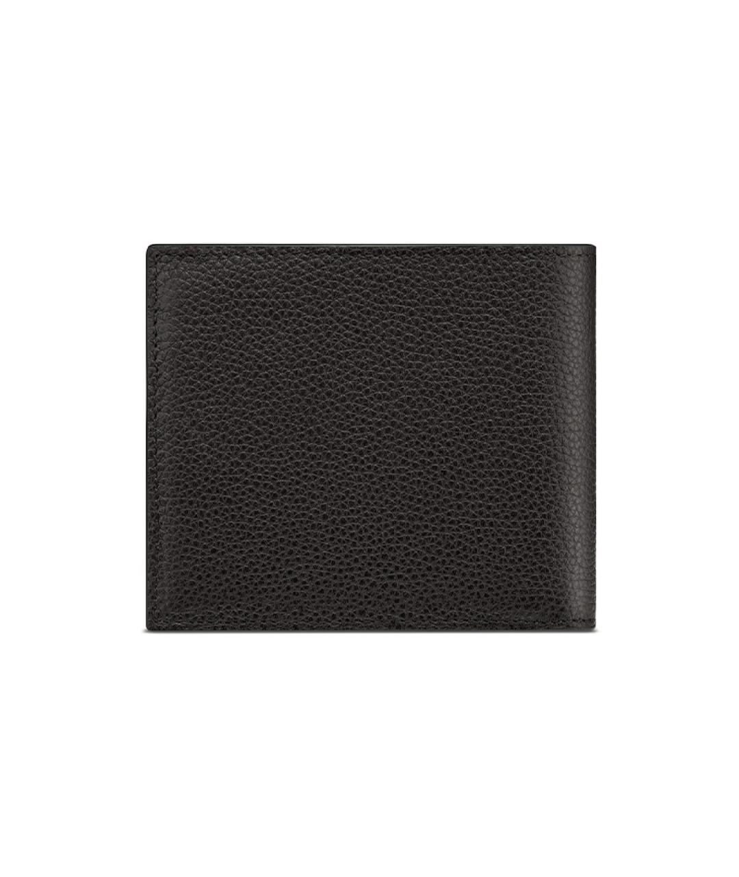 CHRISTIAN DIOR Черный кожаный кошелек, фото 3