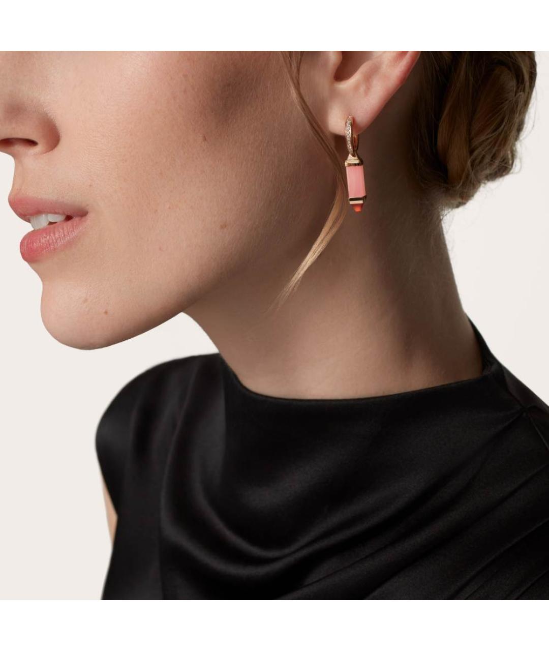 CARTIER Розовые серьги из розового золота, фото 4