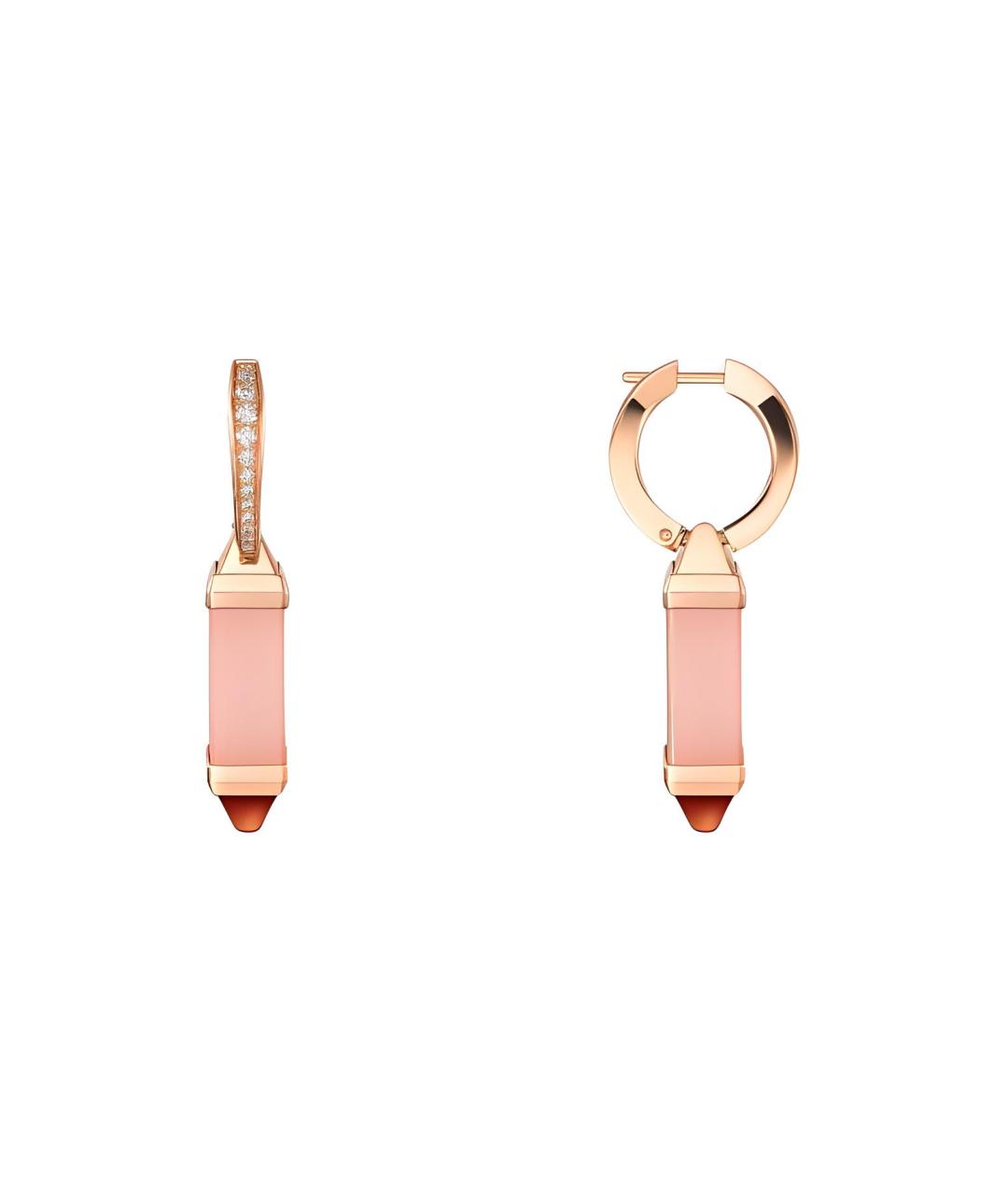 CARTIER Розовые серьги из розового золота, фото 3