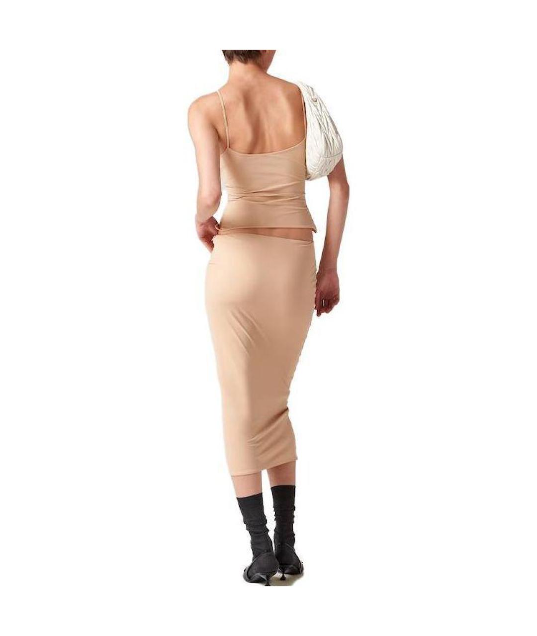 MIU MIU Бежевая майка, фото 2