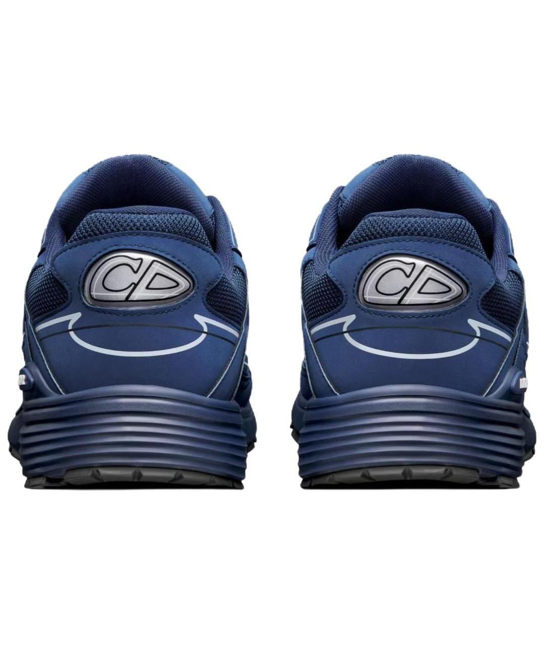 CHRISTIAN DIOR Синие текстильные низкие кроссовки / кеды, фото 4