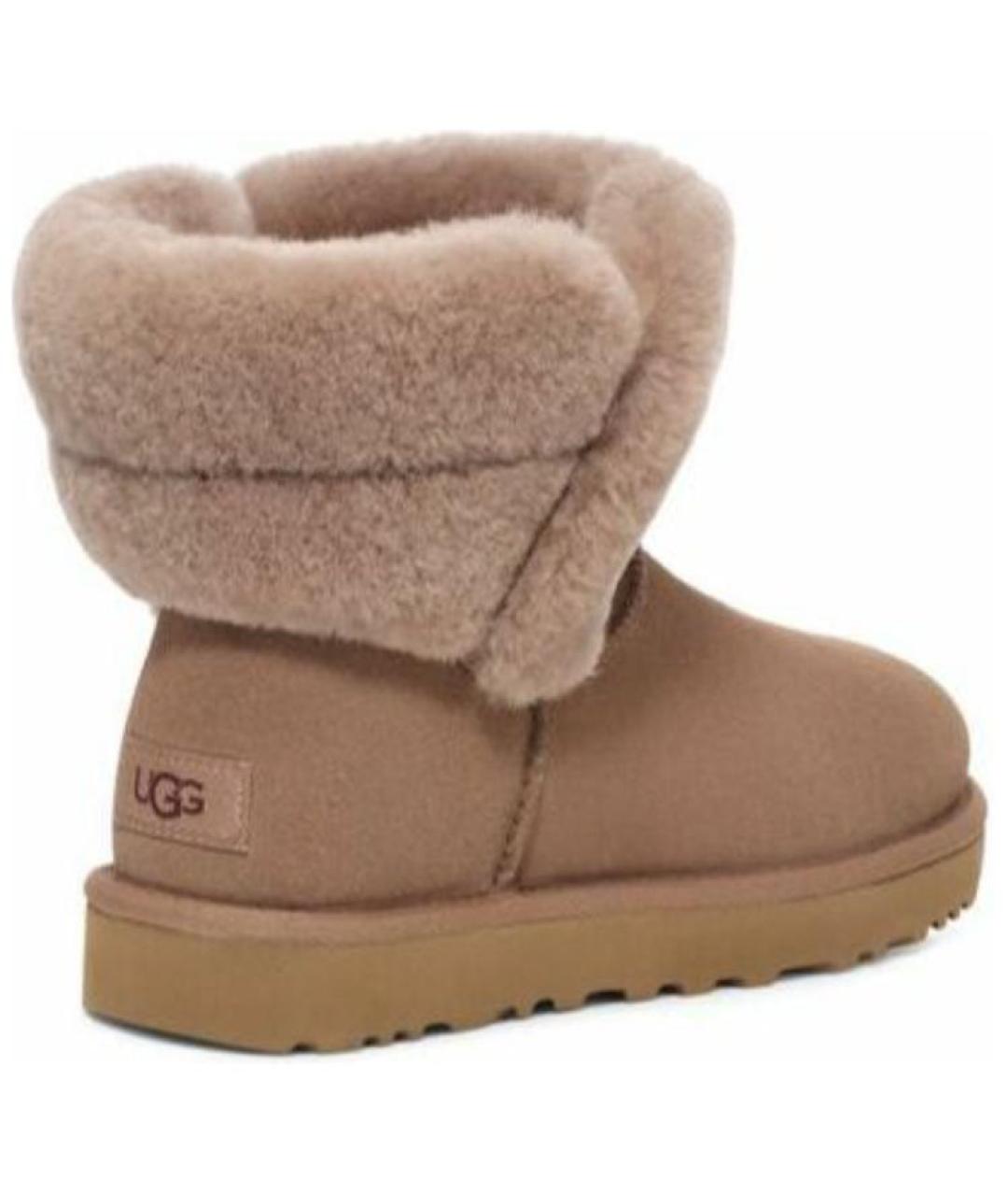 UGG AUSTRALIA Коричневые нубуковые ботинки, фото 4