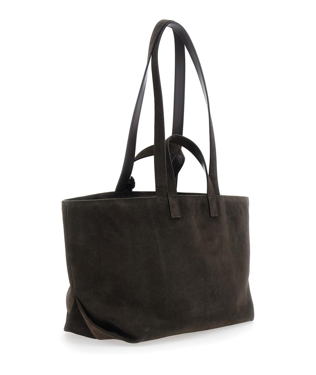 A.P.C. Коричневая замшевая сумка тоут, фото 5