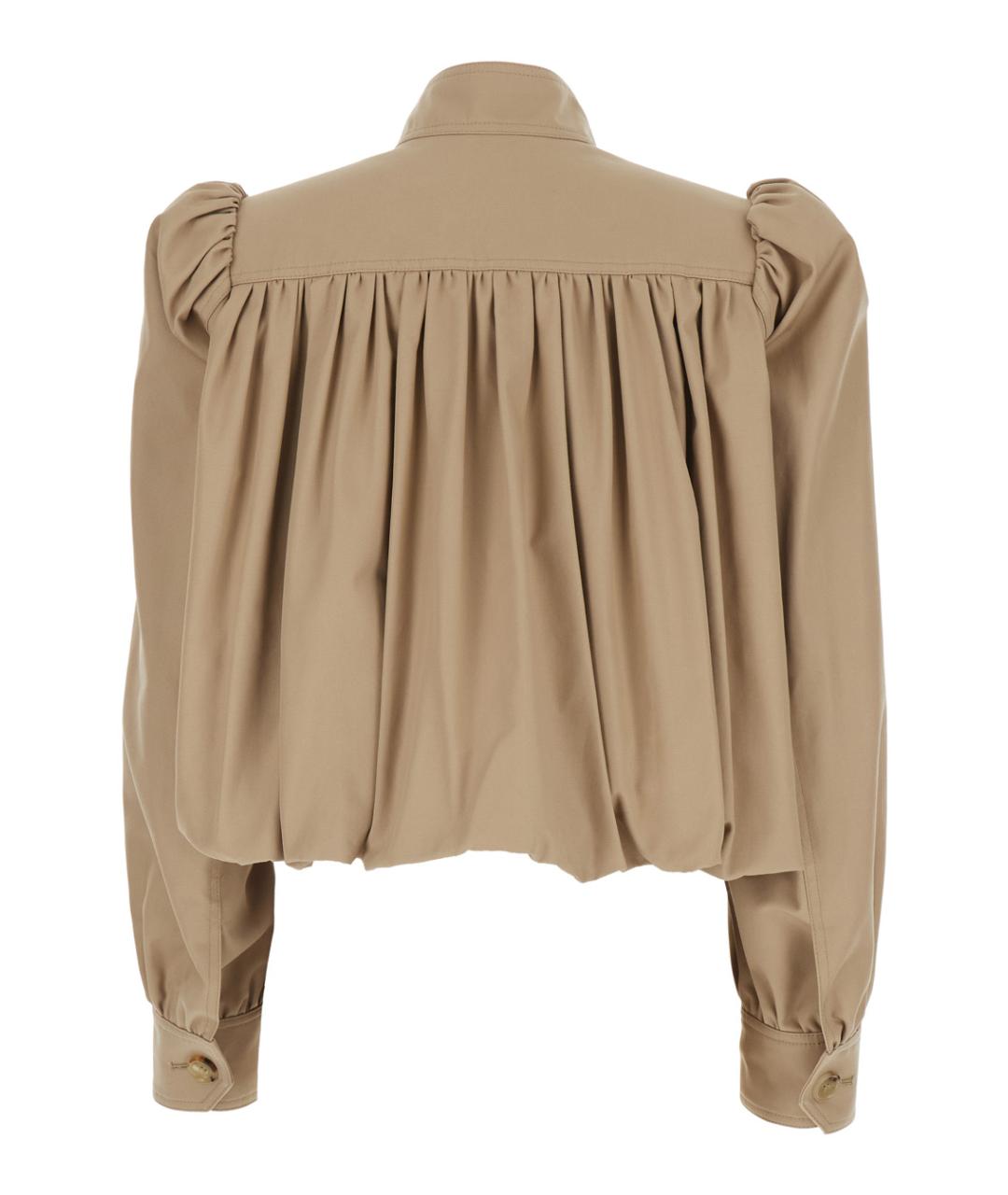 CHLOE Бежевая хлопковая куртка, фото 2