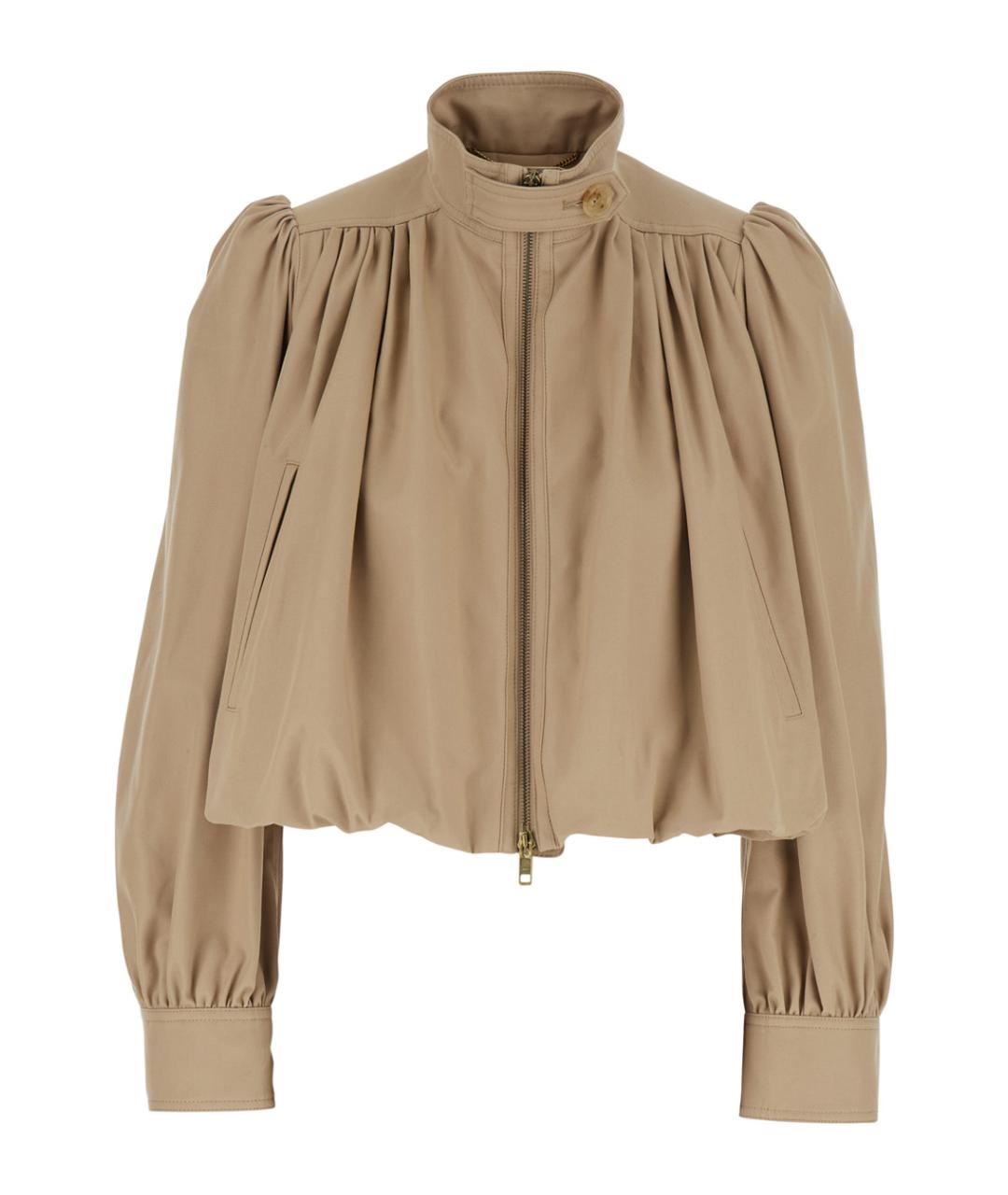 CHLOE Бежевая хлопковая куртка, фото 1