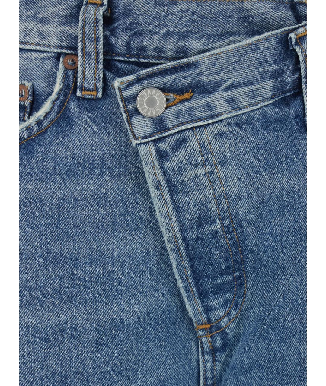 AGOLDE Синие хлопковые прямые джинсы, фото 3