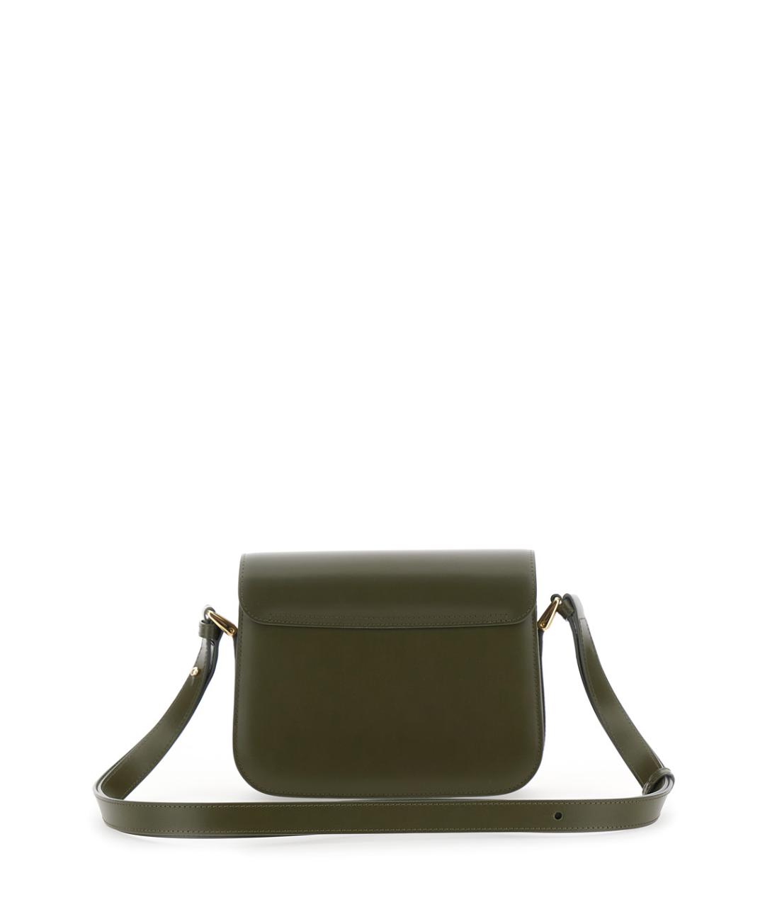 A.P.C. Зеленая кожаная сумка через плечо, фото 2