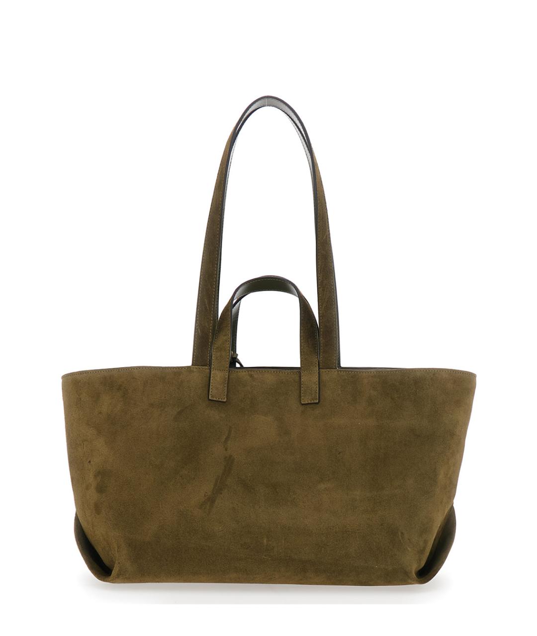 A.P.C. Коричневая замшевая сумка тоут, фото 2