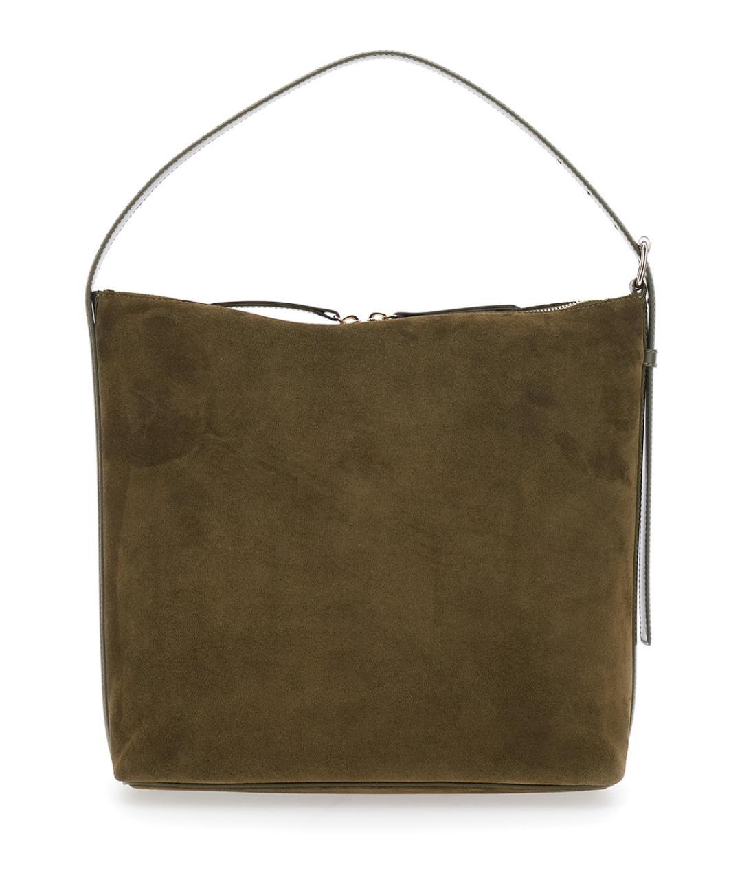 A.P.C. Коричневая замшевая сумка через плечо, фото 2