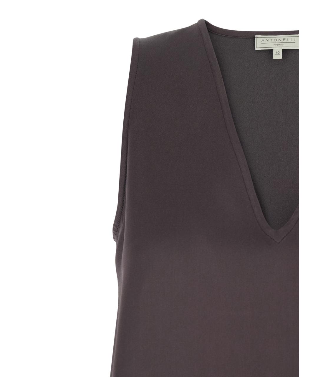 ANTONELLI Фиолетовая ацетатная блузы, фото 3