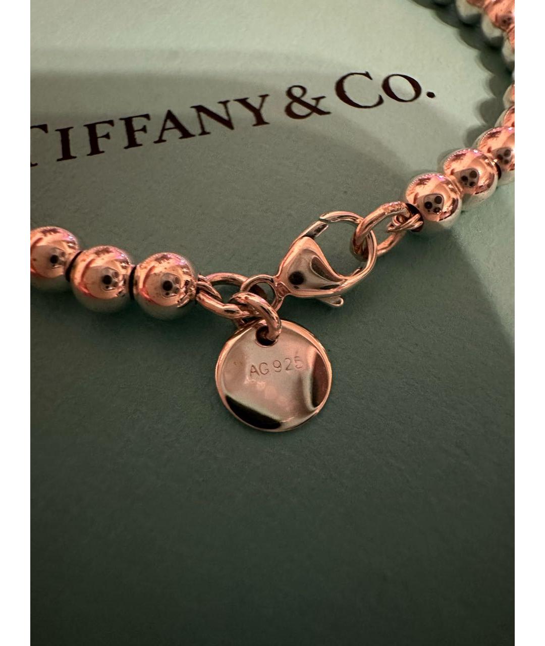 TIFFANY&CO Серебрянный серебряный браслет, фото 4