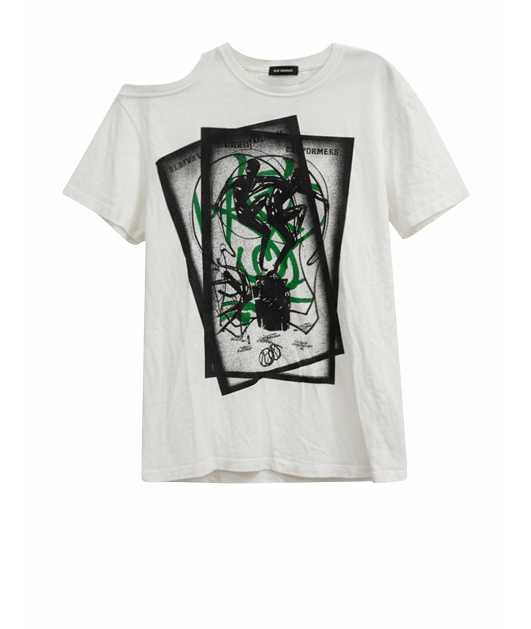 RAF SIMONS Белая хлопковая футболка, фото 1