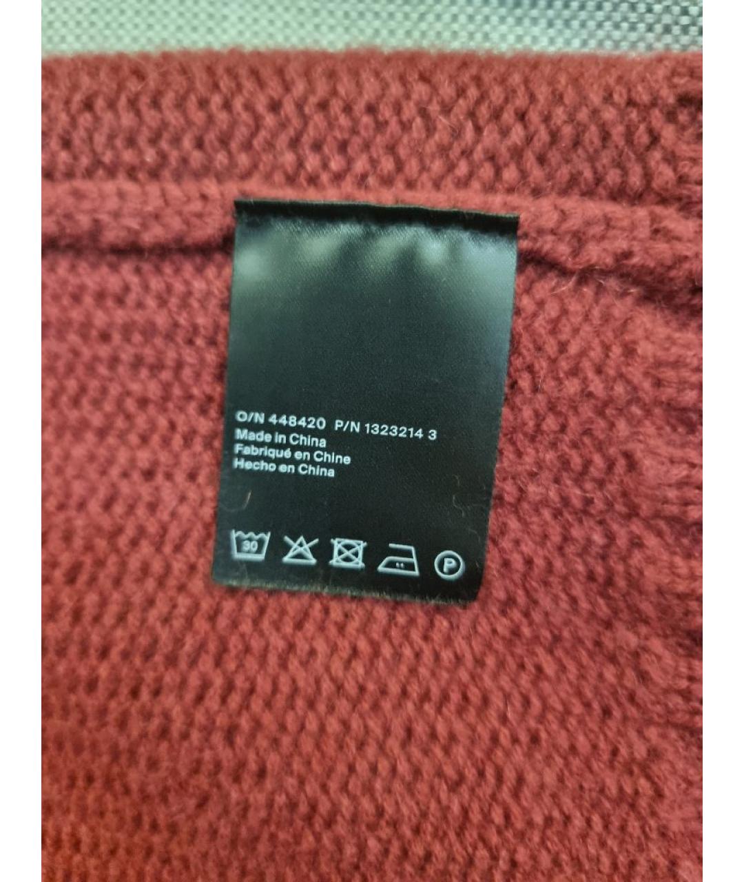 COS Бордовый кашемировый джемпер / свитер, фото 5