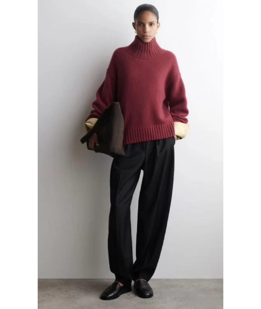 COS Бордовый кашемировый джемпер / свитер, фото 7