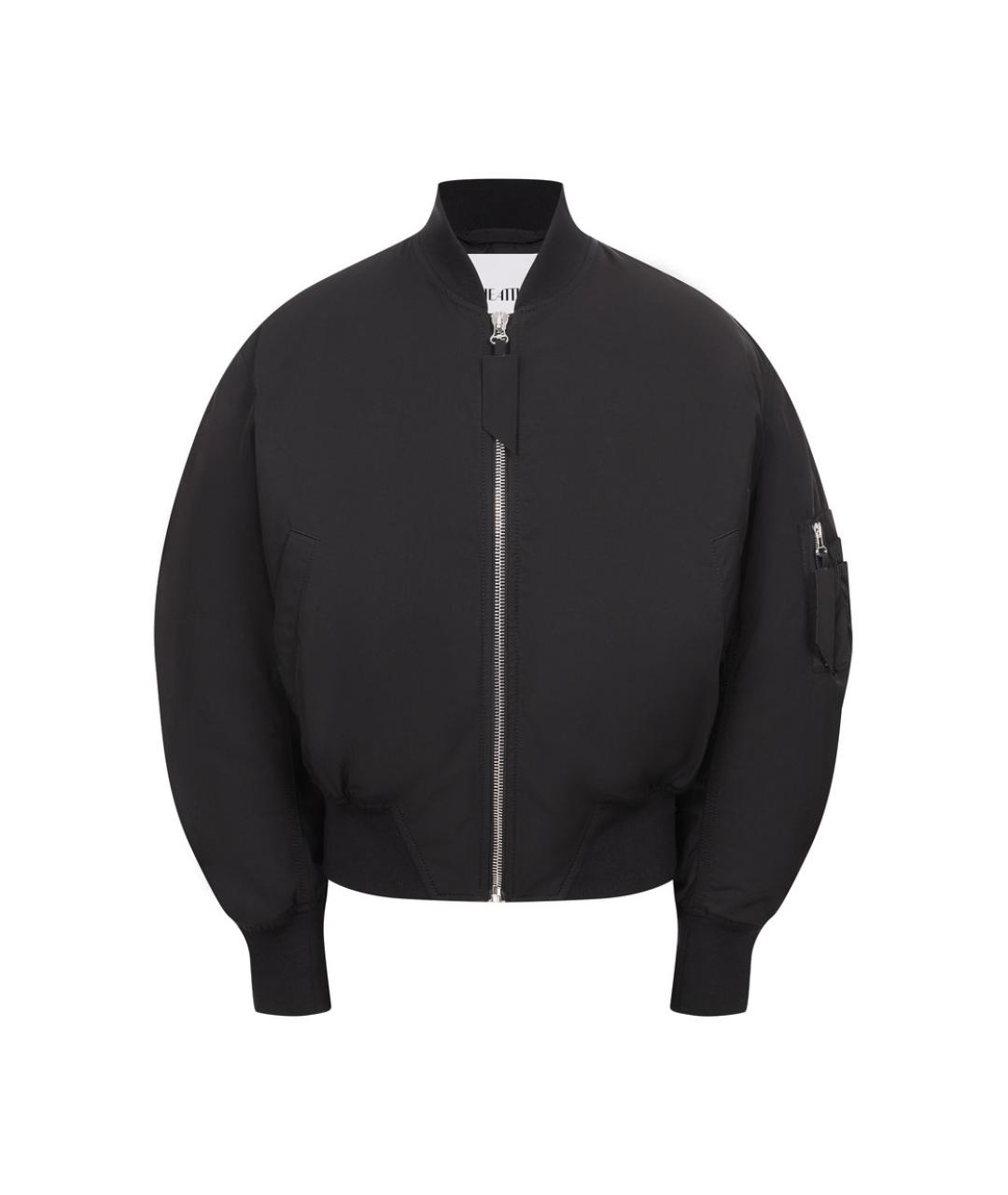 THE ATTICO Черная полиэстеровая куртка, фото 1