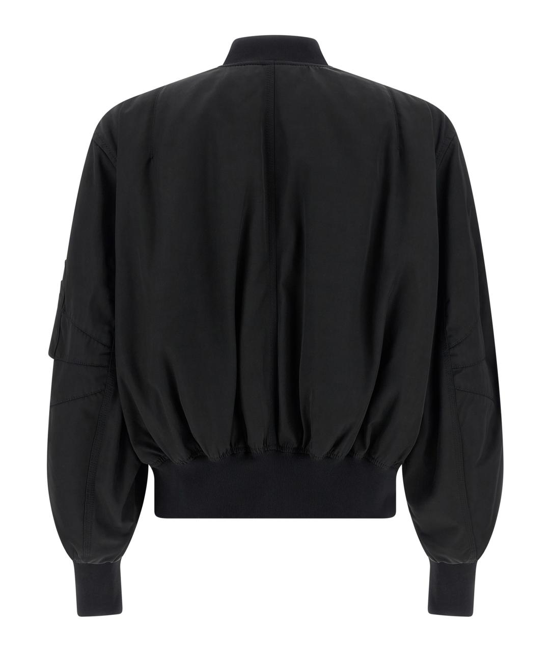 THE ATTICO Черная полиэстеровая куртка, фото 2