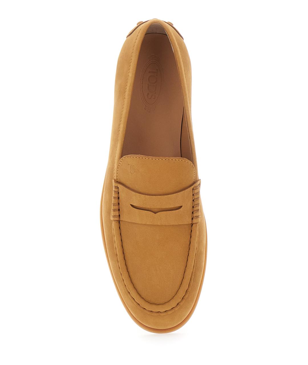 TOD'S Коричневые кожаные лоферы, фото 3