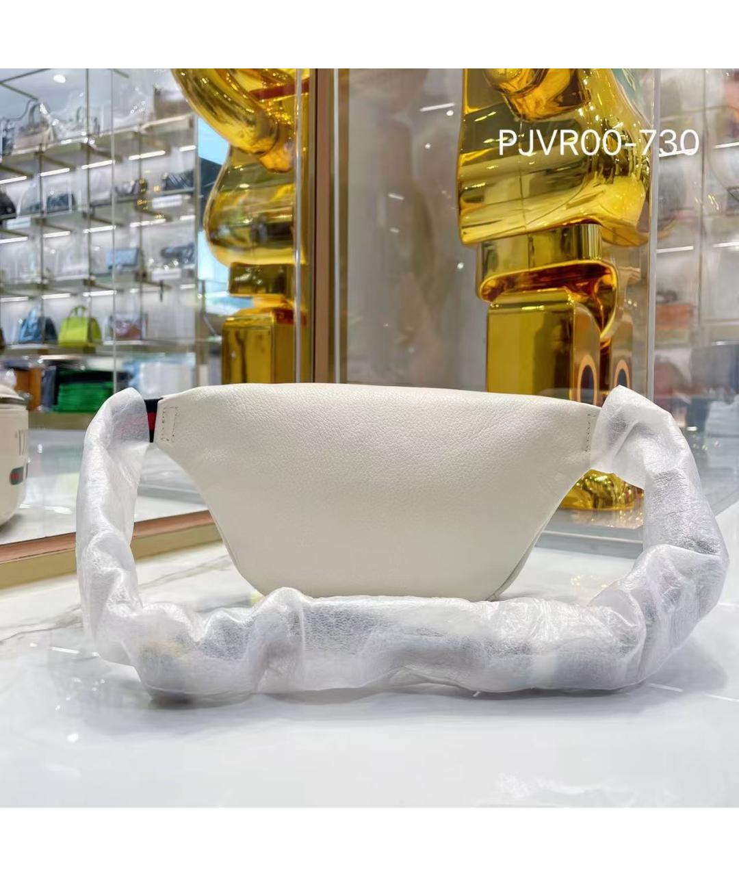 GUCCI Белая кожаная поясная сумка, фото 4