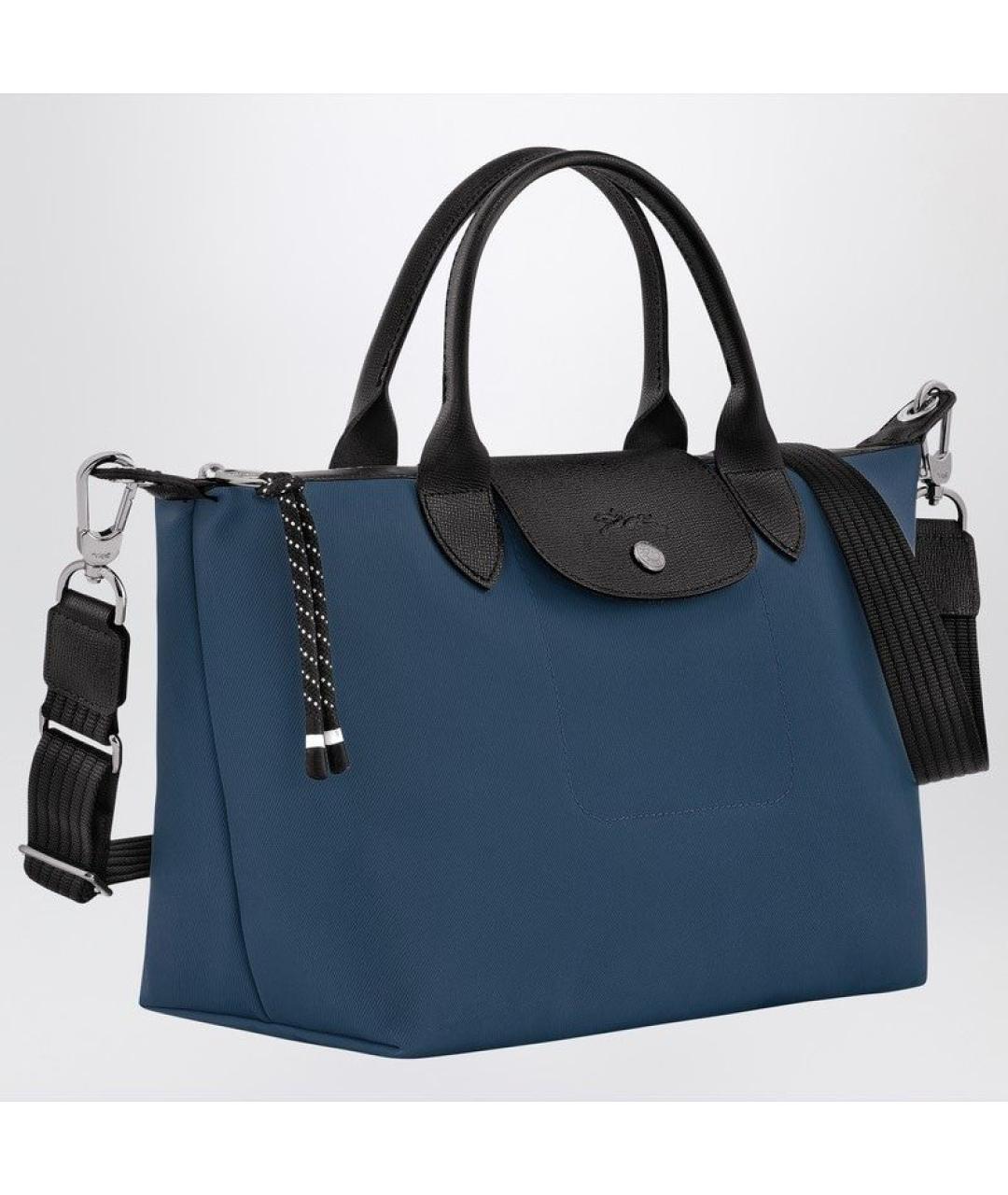 LONGCHAMP Синяя тканевая сумка через плечо, фото 3