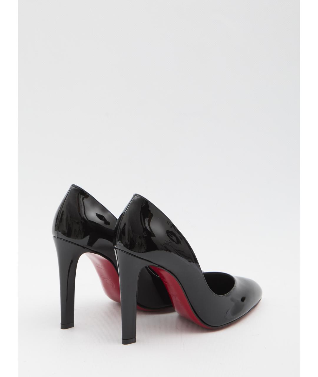 CHRISTIAN LOUBOUTIN Черные кожаные туфли, фото 3
