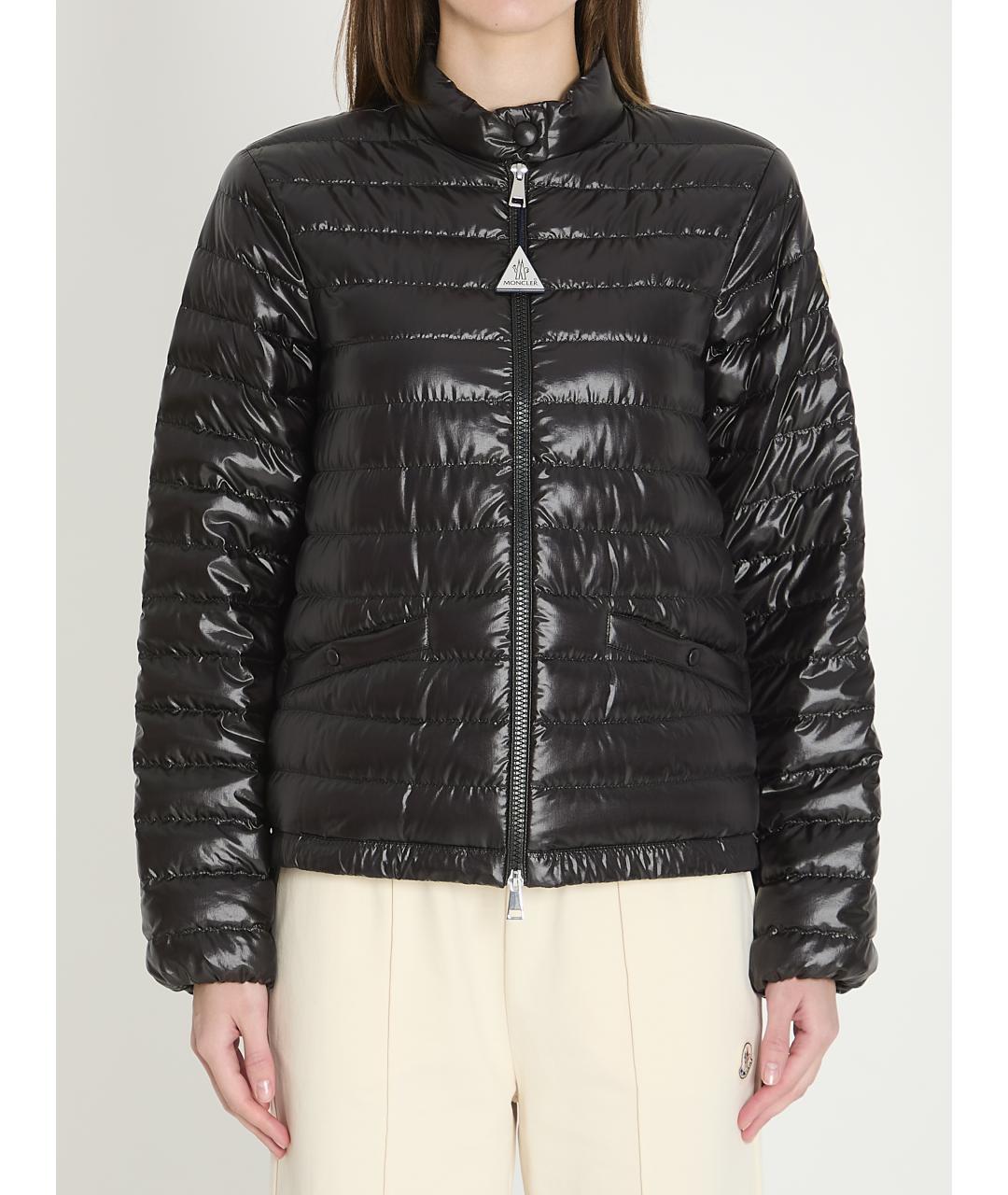 MONCLER Черная полиамидовая куртка, фото 2