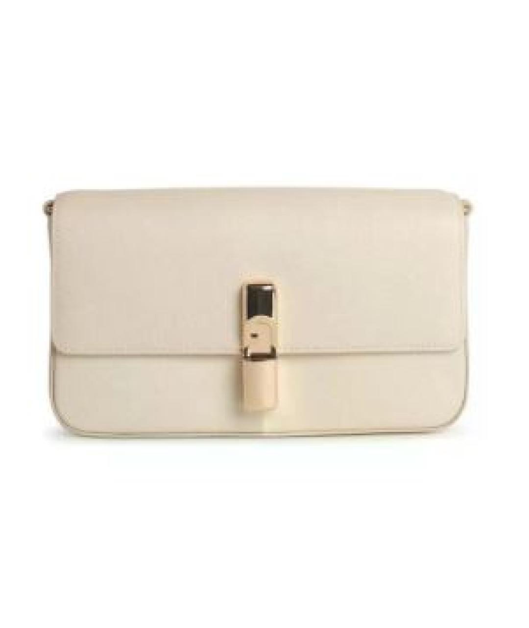 FURLA Бежевая кожаная сумка через плечо, фото 1