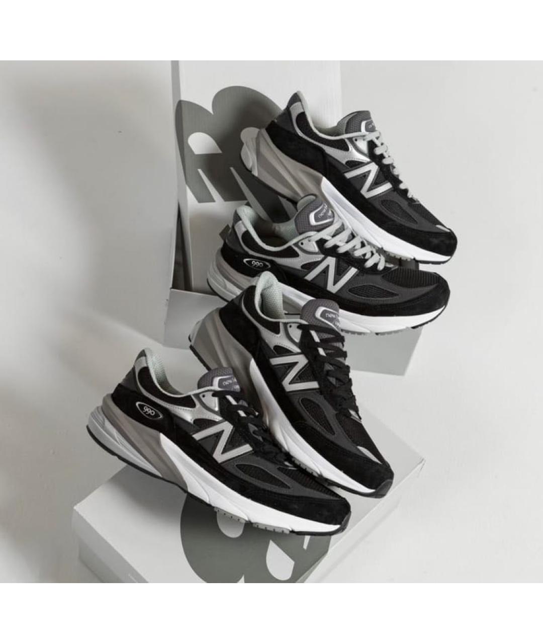 NEW BALANCE Черные низкие кроссовки / кеды, фото 2