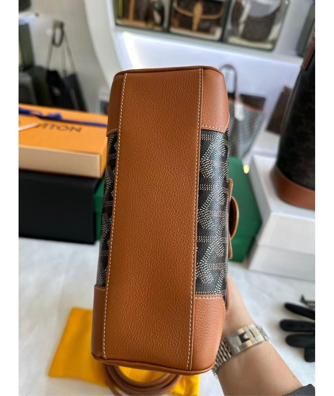 GOYARD Коричневая сумка через плечо, фото 6
