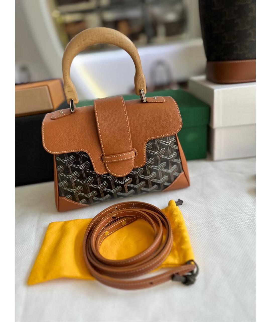 GOYARD Коричневая сумка через плечо, фото 4