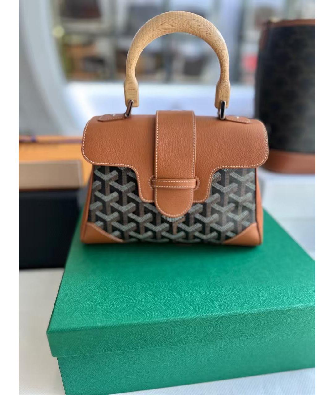 GOYARD Коричневая сумка через плечо, фото 5