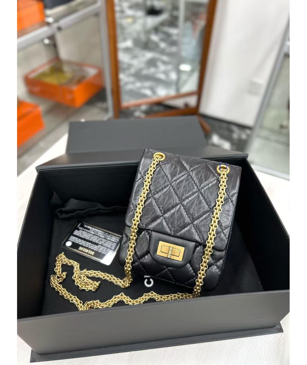 CHANEL Черная кожаная сумка через плечо, фото 2