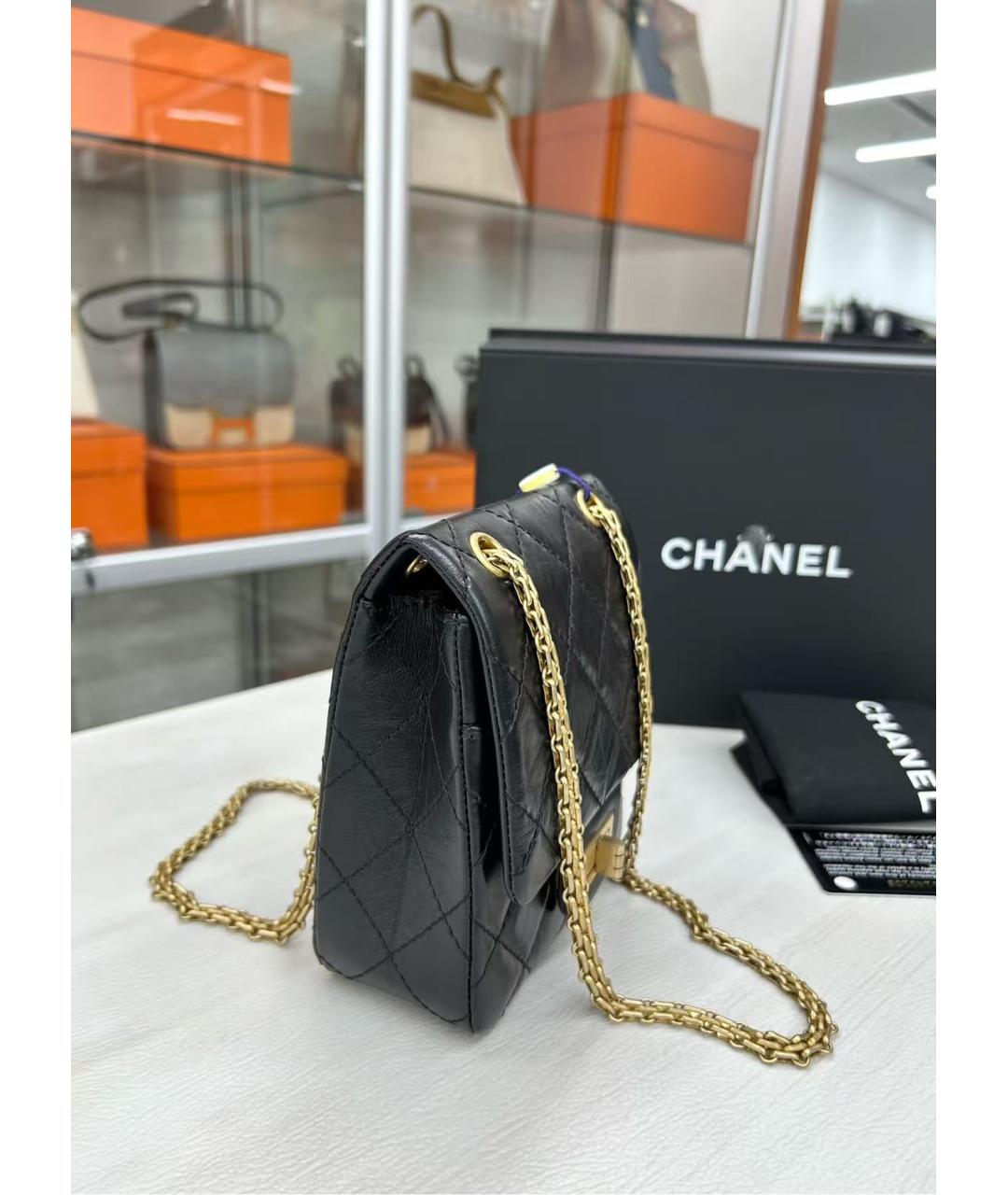 CHANEL Черная кожаная сумка через плечо, фото 3